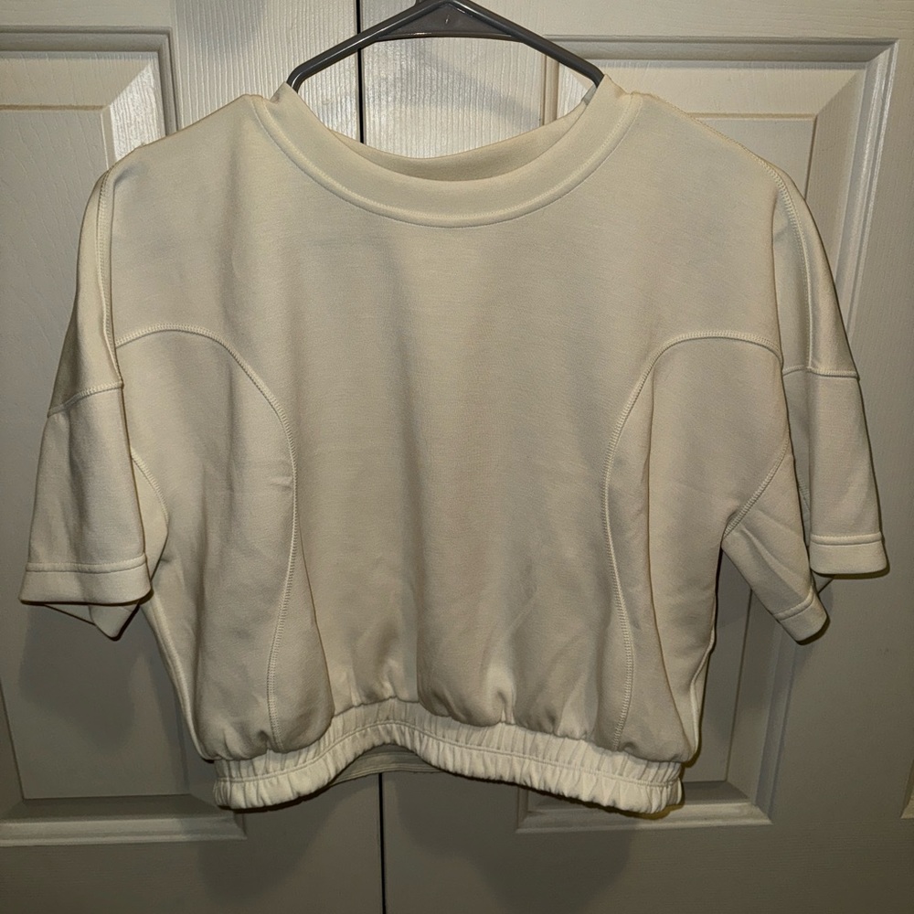 Lululemon white crop top